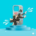 Pearlbeat Tom & Jerry Spin Case for iPhone 15 Pro Max