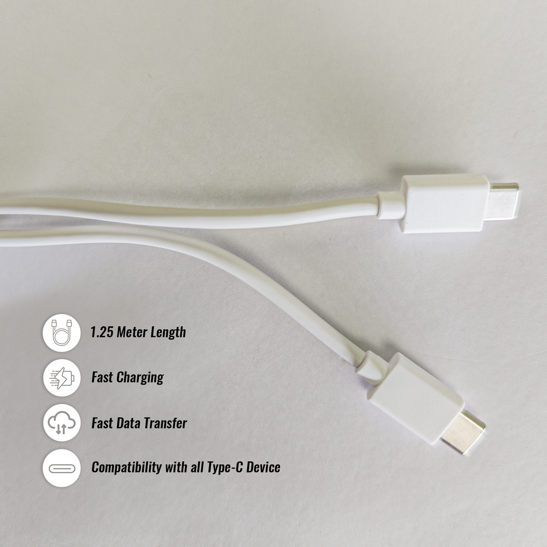 PEARLBEAT realfit Type C to C Fast Charging Data Cable