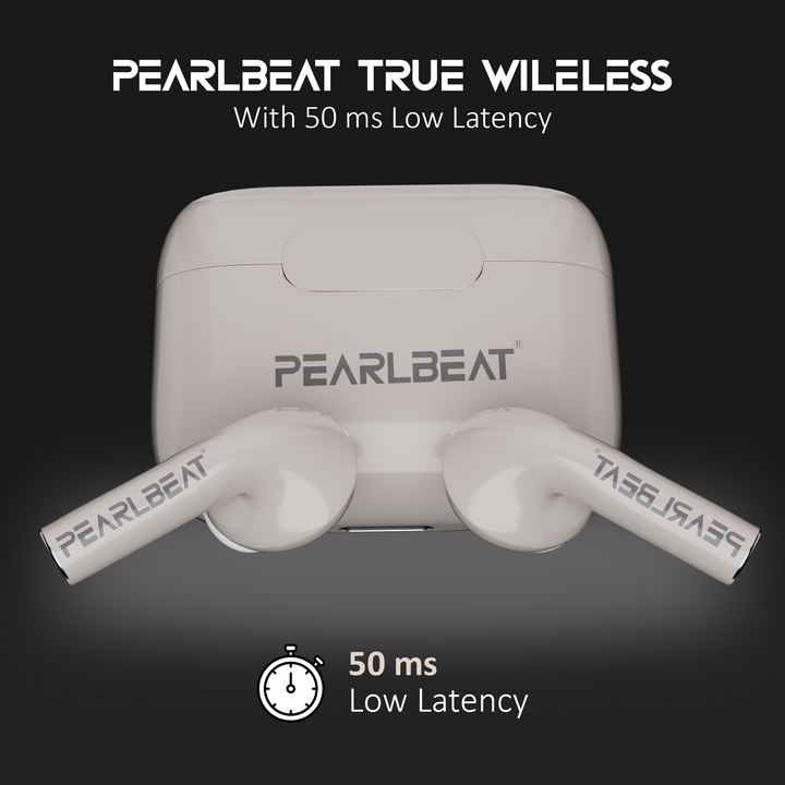 PEARLBEAT Classic True Wireless Earbuds with Zambo Battery, 10mm Bass Driver